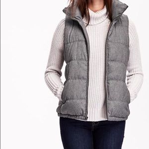Old Navy Grey Puffer Vest